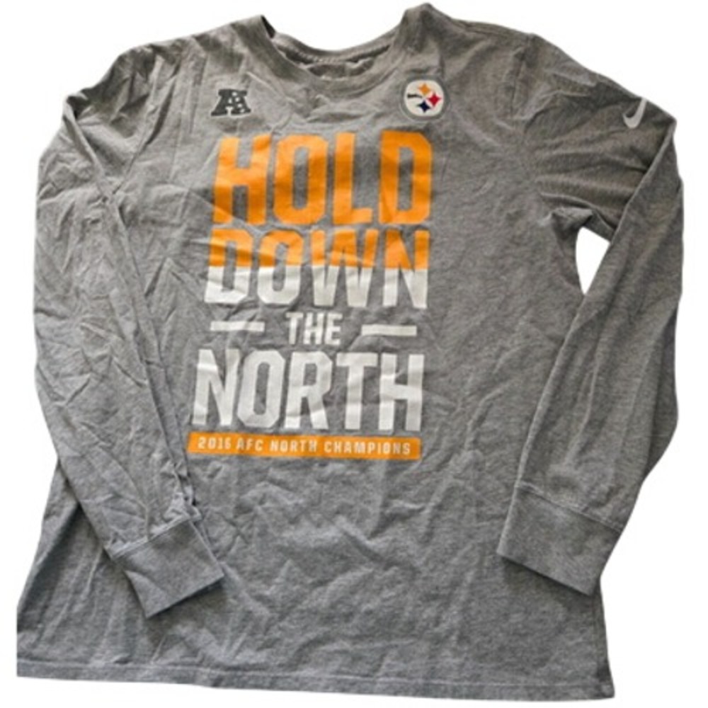 Pittsburgh Steelers 2016 AFC North Champions Nike Long Sleeve T Shirt Large
